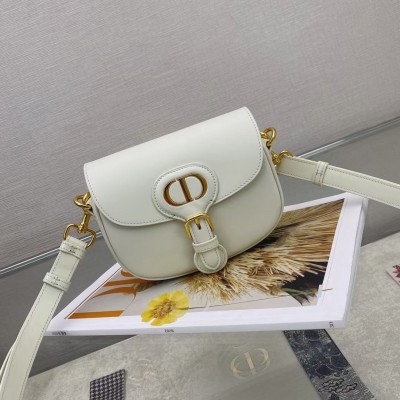 Dior Bobby Small Bag In White Box Calfskin