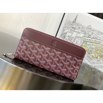 Goyard Matignon GM Wallet Burgundy