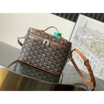 Goyard Muse Vanity Case Black & Tan