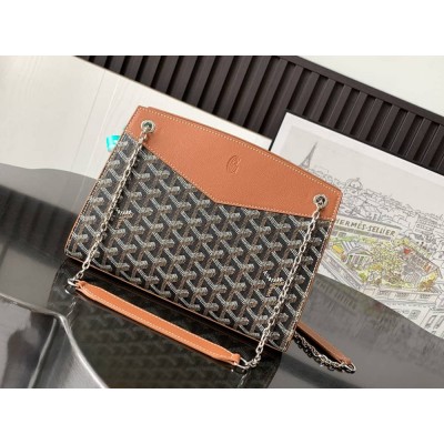 Goyard Rouette Structure PM Bag Black & Tan