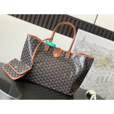 Goyard Saint Louis PM Bag Black & Tan