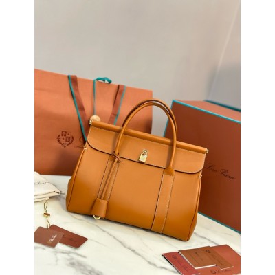 Loro Piana Loom L32 Bag in Tan Smooth Calfskin