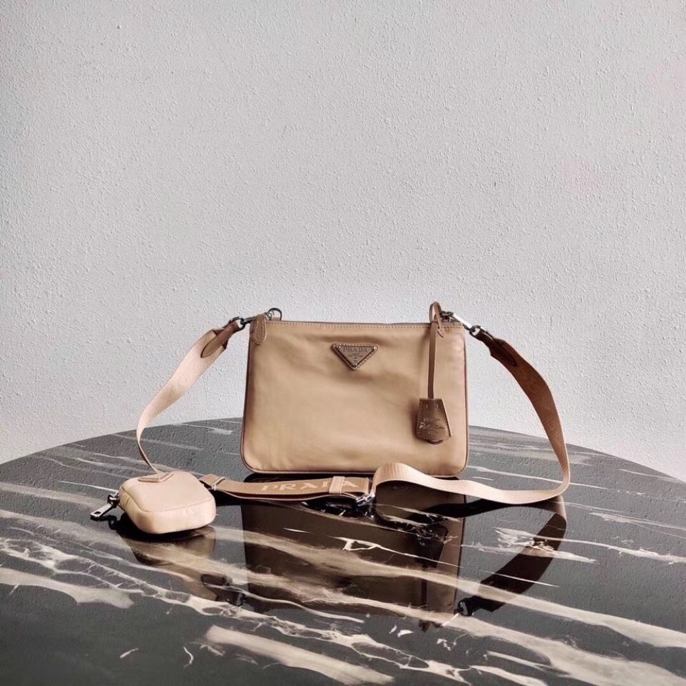 Prada Beige Nylon Re-Edition 2000 Shoulder Bag