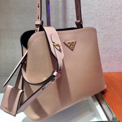 Prada Matinee Small Bag In Powder Saffiano Leather