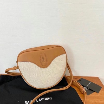 Saint Laurent Monogramme Sac Coeur Bag In Canvas